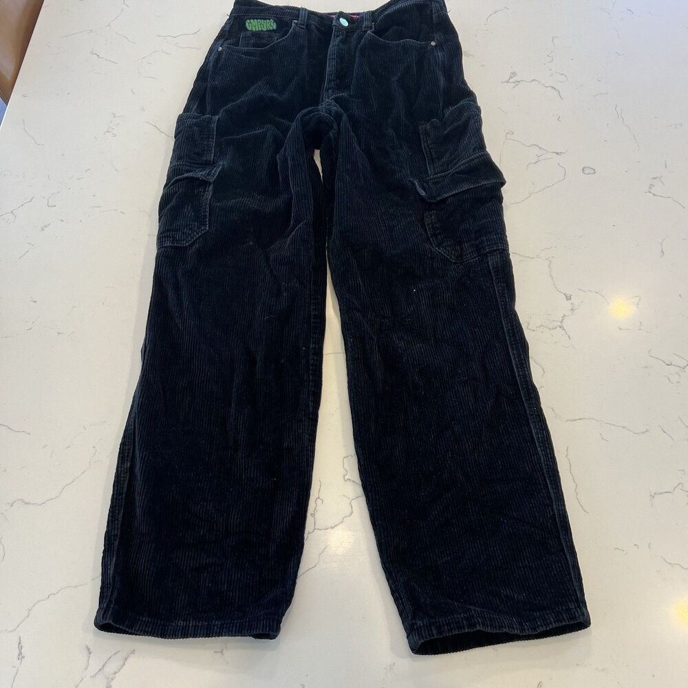 Empyre Tori Corduroy Cargo Pants Black‎ Women’s Size 6